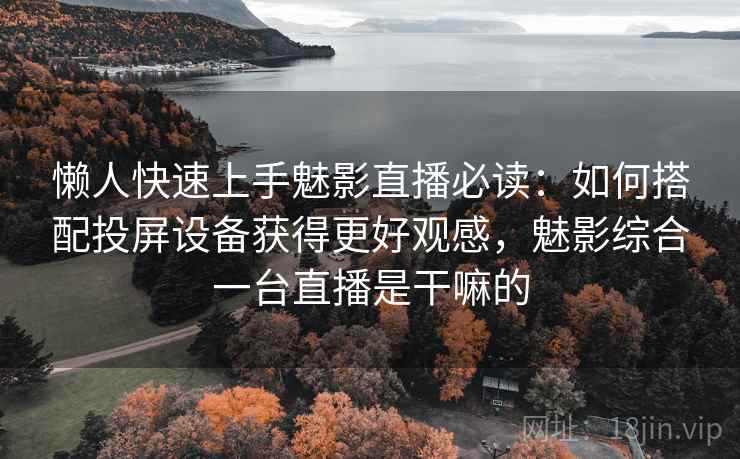 懒人快速上手魅影直播必读：如何搭配投屏设备获得更好观感，魅影综合一台直播是干嘛的