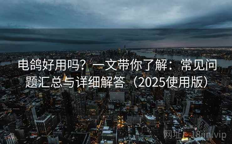 电鸽好用吗？一文带你了解：常见问题汇总与详细解答（2025使用版）
