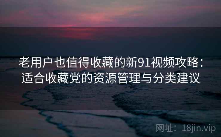 老用户也值得收藏的新91视频攻略：适合收藏党的资源管理与分类建议