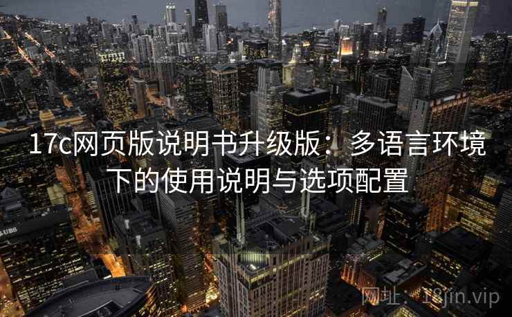17c网页版说明书升级版：多语言环境下的使用说明与选项配置
