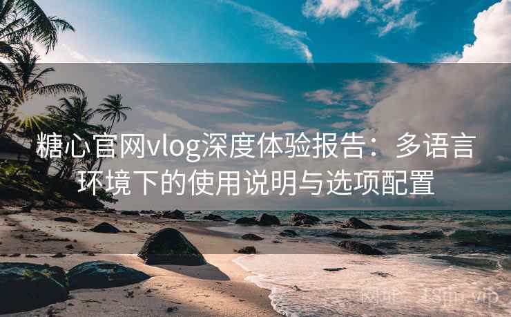 糖心官网vlog深度体验报告:多语言环境下的使用说明与选项配置 糖心官网vlog深度体验报告:多语言环境下的使用说明与选项配置