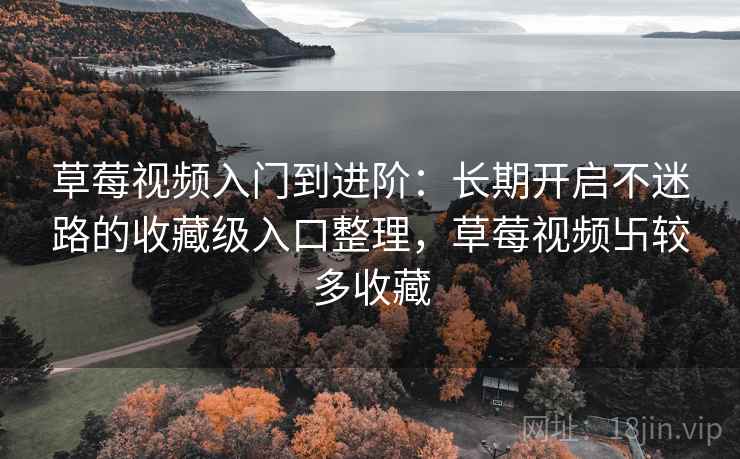 草莓视频入门到进阶：长期开启不迷路的收藏级入口整理，草莓视频卐较多收藏