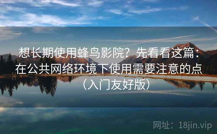 想长期使用蜂鸟影院？先看看这篇：在公共网络环境下使用需要注意的点（入门友好版）