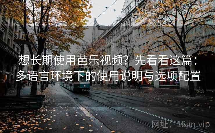 想长期使用芭乐视频？先看看这篇：多语言环境下的使用说明与选项配置