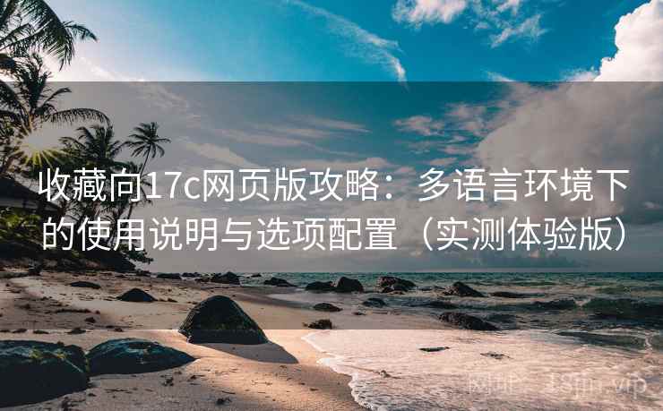 收藏向17c网页版攻略：多语言环境下的使用说明与选项配置（实测体验版）