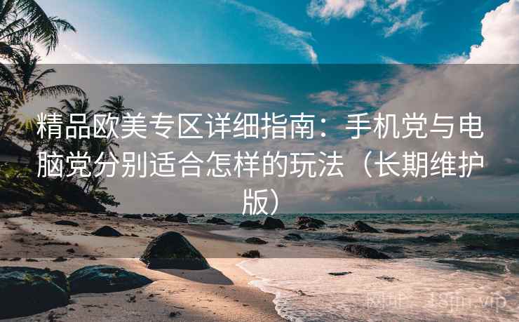 精品欧美专区详细指南：手机党与电脑党分别适合怎样的玩法（长期维护版）