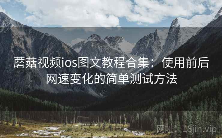 蘑菇视频ios图文教程合集：使用前后网速变化的简单测试方法