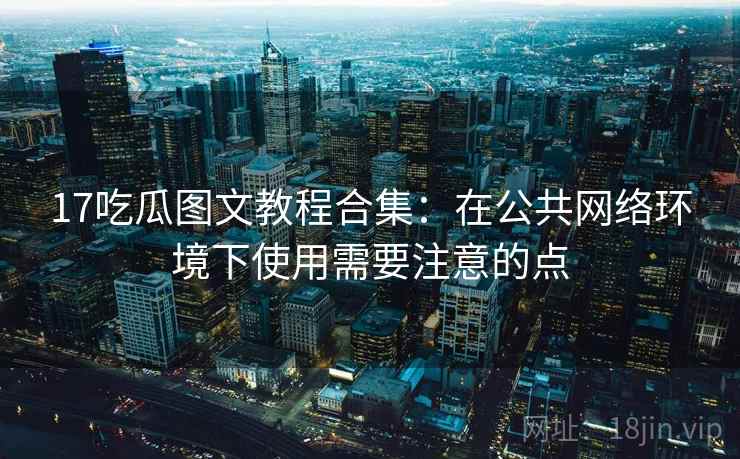 17吃瓜图文教程合集：在公共网络环境下使用需要注意的点