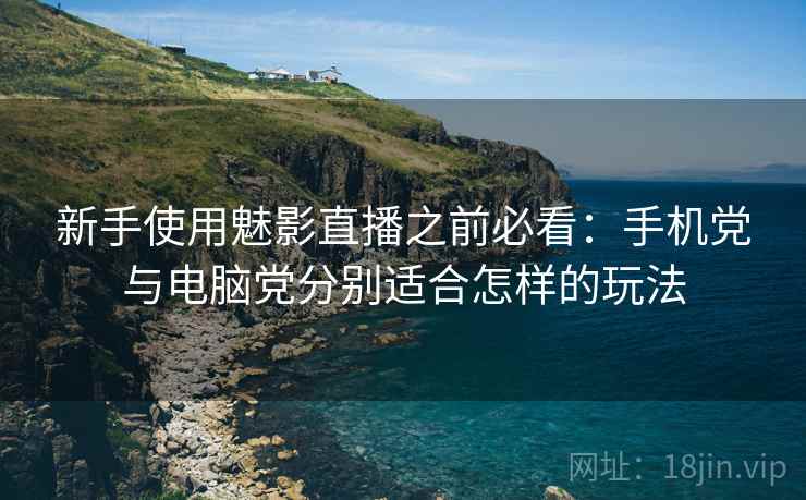 新手使用魅影直播之前必看：手机党与电脑党分别适合怎样的玩法