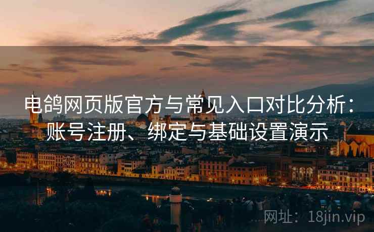 电鸽网页版官方与常见入口对比分析：账号注册、绑定与基础设置演示